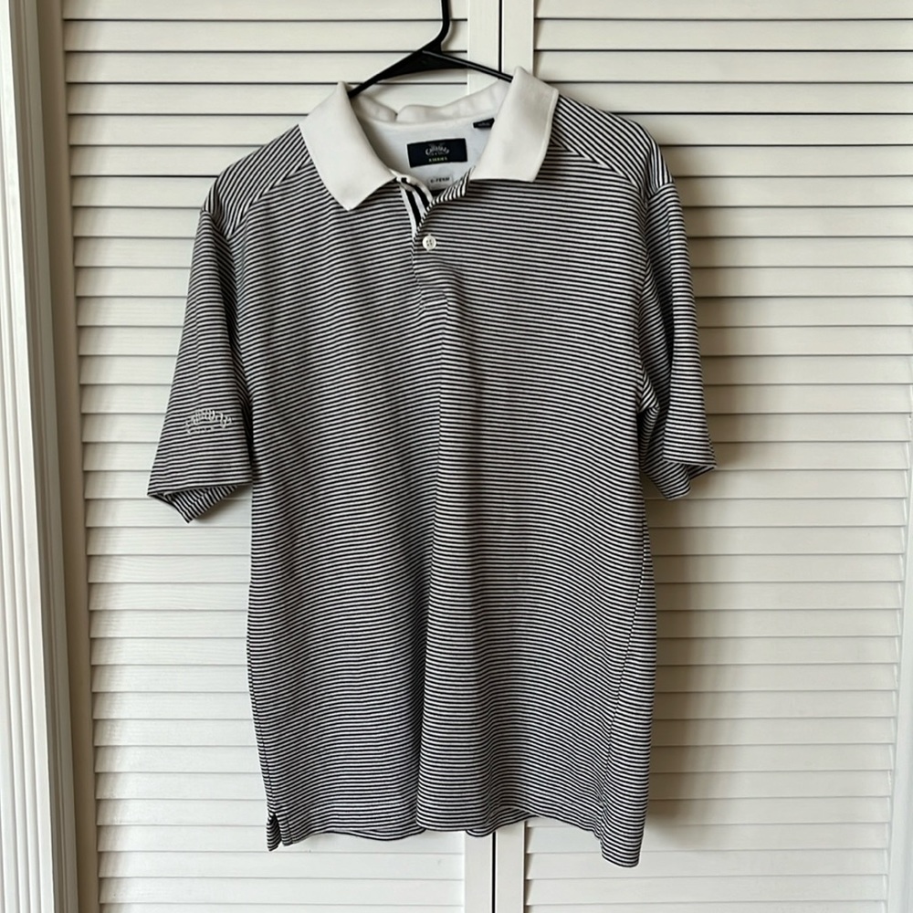 Callaway Men's Fine Short Sleeve Golf Polo Shirt